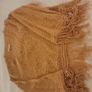 Fate Beautiful Fringed sweater golden brown